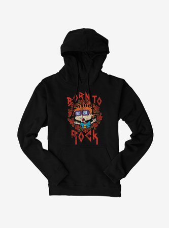 RUGRATS CHUCKIE BORN TO ROCK HOODIE Cool Hoodies & Unique Sweaters for Girls | Hot Topic