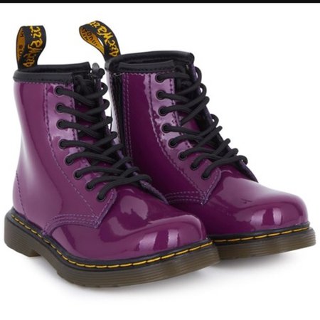 Dr. Martens Shoes | Purple Patent Leather Dr Martens | Poshmark