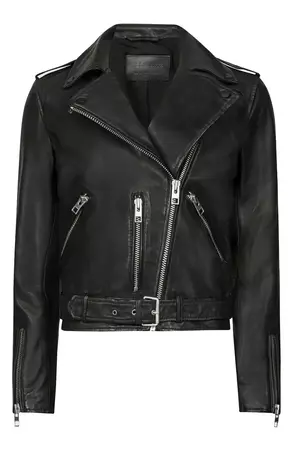 AllSaints Balfern Leather Biker Jacket | Nordstrom