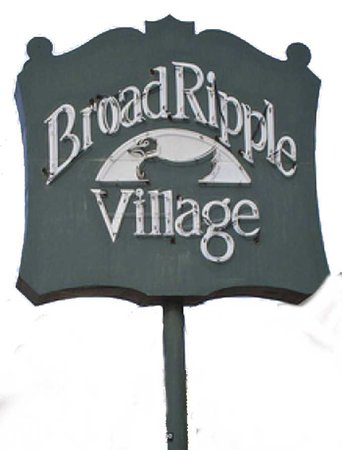 broad ripple village sign