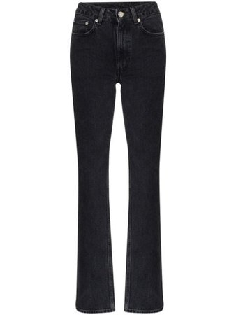 Sunflower High-Waist Straight-Leg Jeans 5027 Black | Farfetch