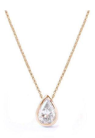 pear diamond pendant necklace