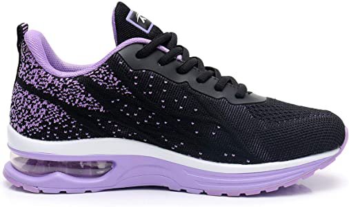 Amazon.com | GANNOU Women's Air Athletic Running Shoes Fashion Sport Gym Jogging Tennis Fitness Sneaker Purple 7 B(M) US | Road Running