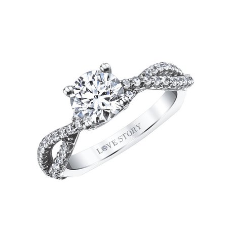 Infinity Engagement Ring by Love Story - Love Story Diamonds