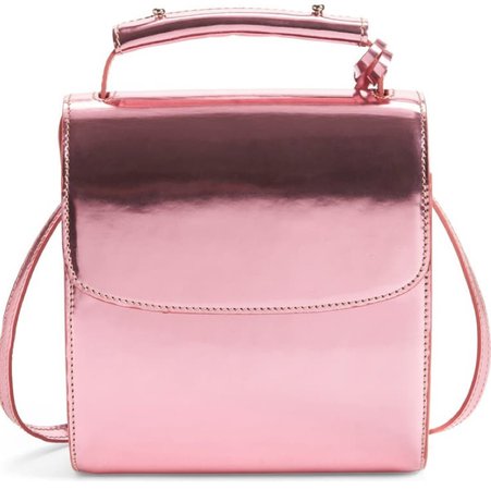 marques’Almeida pink metallic handbag
