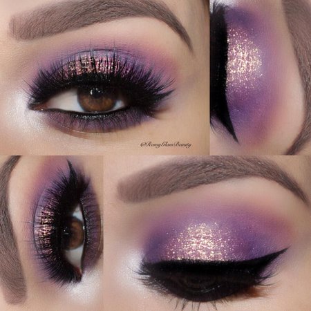 purple make up