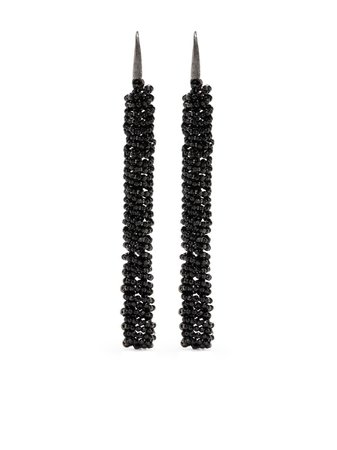 Shop Brunello Cucinelli glass stone bead earrings with Express Delivery - FARFETCH