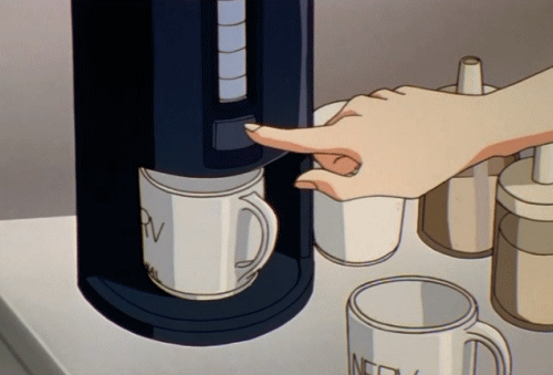 anime aesthetic coffee