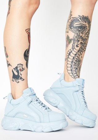 Buffalo Light Blue Corin Platform Sneakers | Dolls Kill