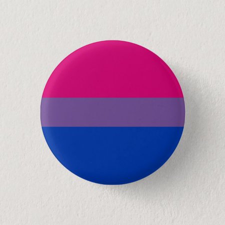 Bisexual Pride Flag Badge Button
