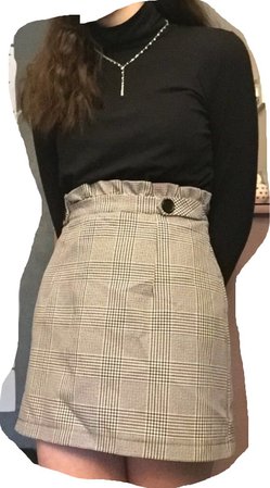 vintage dark academia skirt outfit