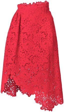 lace embroidered skirt
