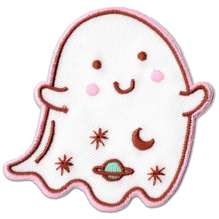 Cute Ghost Patch Ghost Embroidered Iron-on Patch Trendy | Etsy
