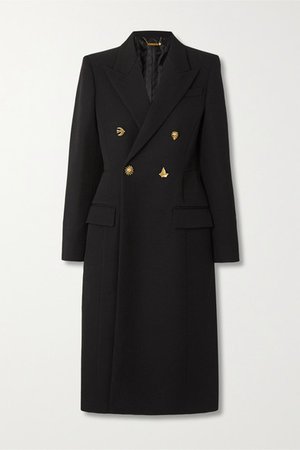 Givenchy | Doppelreihiger Mantel aus Woll-Twill | NET-A-PORTER.COM