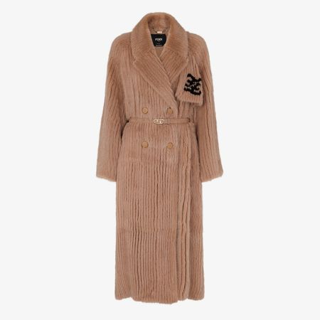 Coat - Brown mink trench coat | Fendi