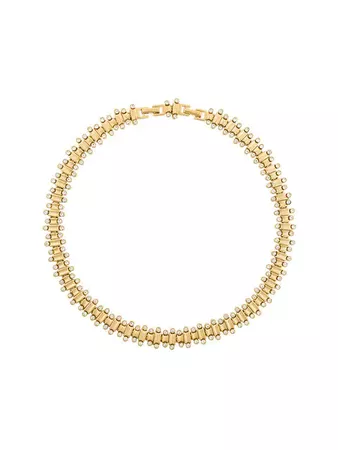 Nina Ricci Vintage Crystal Embellished Necklace - Farfetch