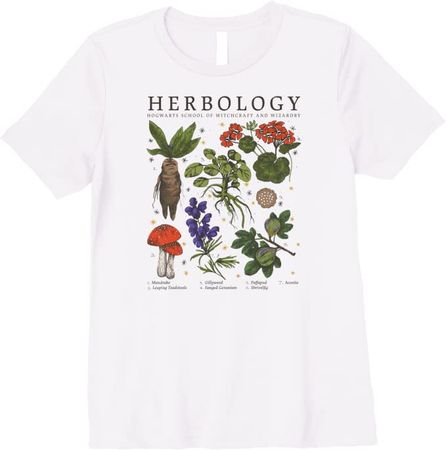 Harry Potter Herbology Plants Premium T-Shirt