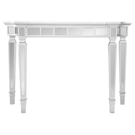 Glenrose Glam Mirrored Console Table - Matte Silver - Aiden Lane : Target