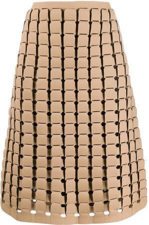chainmail effect A-line skirt