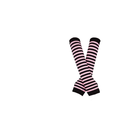 black and pink arm warmers