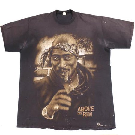 Vintage Tupac Shakur Above The Rim Movie T-shirt 2Pac Rap Hip Hop Basketball 1994 – For All To Envy