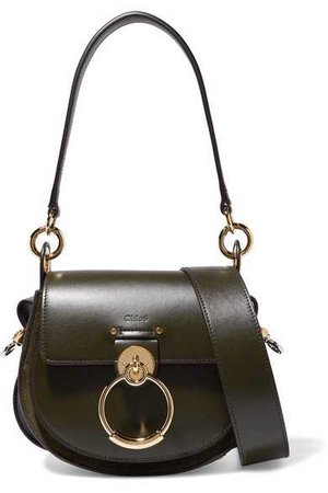 CHLOÉ Tess leather and suede shoulder bag $1,850