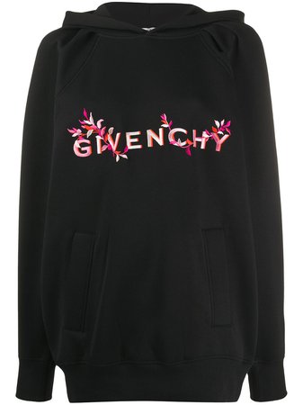 Givenchy Embroidered Logo Hoodie - Farfetch