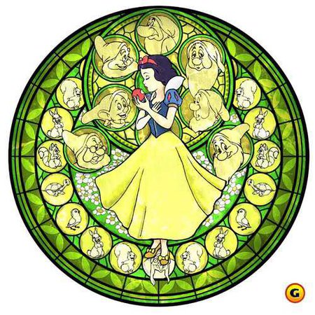Snow White Fan-Art (Stained Glass Style)