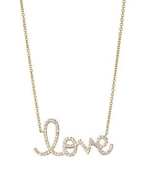 Jennifer Zeuner Jewelry - Love Charm Necklace - saks.com