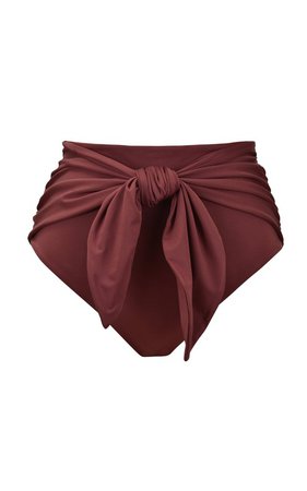 Farewell Belted High-Waist Bikini Bottom by Johanna Ortiz | Moda Operandi