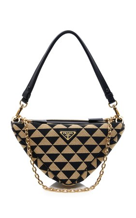 Mini Jacquard Triangle Shoulder Bag By Prada | Moda Operandi