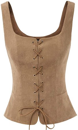 Amazon.com: SCARLET DARKNESS Womens Victorian Steampunk Waistcoat Gothic Vest Tops Black L: Clothing