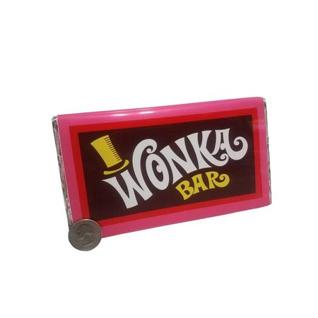 Willy Wonka Candy Wonka Bar Prop Replica Golden | Etsy