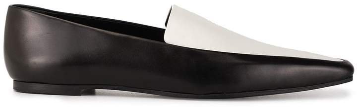 Minimal colour-block loafers