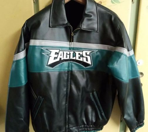 NFL Team Philadelphia Eagles Football Leather Jacket - Jackets Maker