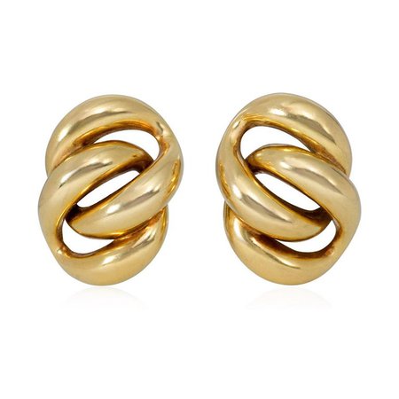 Tiffany & Co, gold curblink earrings