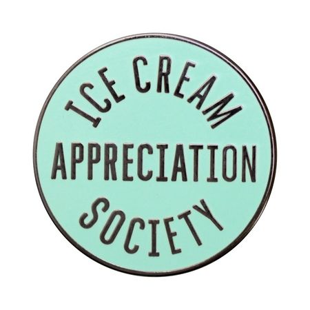 Ice Cream Appreciation Society Pin Hard Enamel Pin Summer - Etsy UK
