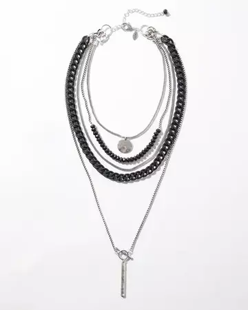 Adjustable Silver Tone Pendant Necklace - Chico's