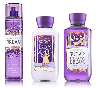 Amazon.com : Bath & Body Works Sugar Plum Dream Gift Set ~ Fragrance Mist ~ Shower Gel & Body Lotion Full Size : Beauty