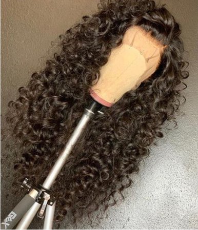 black curly lace wig
