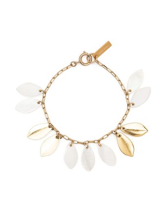 Isabel Marant leaf-pendant anchor chain bracelet - FARFETCH