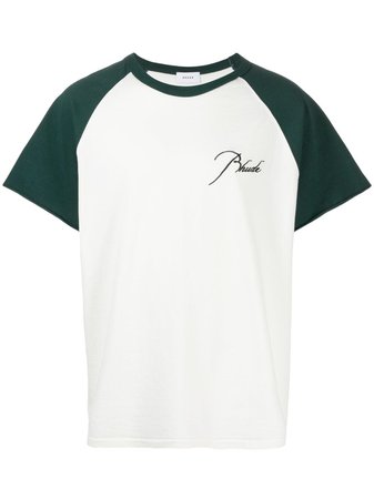 Rhude contrast-panel T-shirt - Farfetch