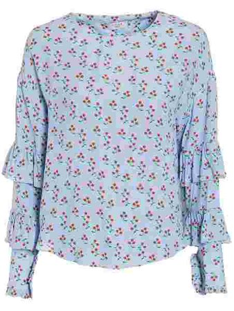Veronica Top - Norr - Light Blue - Blouses & Shirts - Clothing - Women - Nelly.com