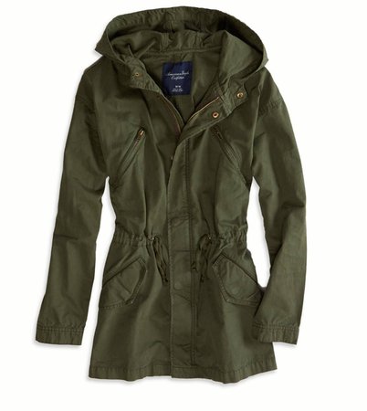 American Eagle Green Anorak, $89.95 Ahhh. I saw this at the mass last night and oh my gosh