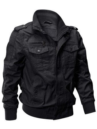 Black Military Style Jacket