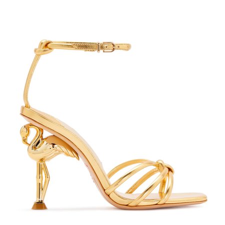 gold flamingo heel