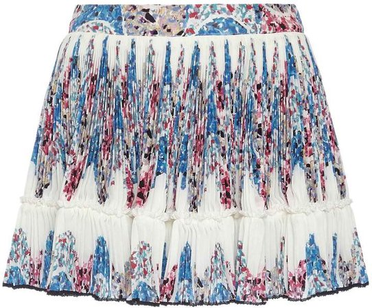 Isabel Marant Novoli Low-Rise Printed Silk Skirt Size: 32
