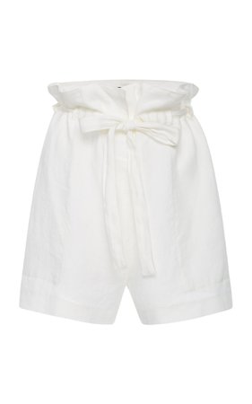 NILI LOTAN Mora Linen Shorts Size: XS