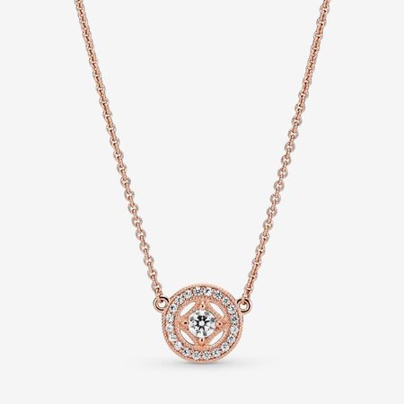 Vintage Circle Collier Necklace | Rose Gold | Pandora Canada