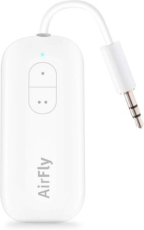 Amazon.com: Twelve South AirFly Duo | Bluetooth Wireless Transmitter with Audio Sharing for up to 2 AirPods / Headphones, Use with any 3.5 mm Jack on Airplanes, Gym Equipment and iPad/Tablets : Electronics
